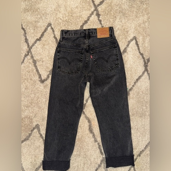 Levi’s 501 Jeans Button Fly Black Size 24 - Picture 7 of 7